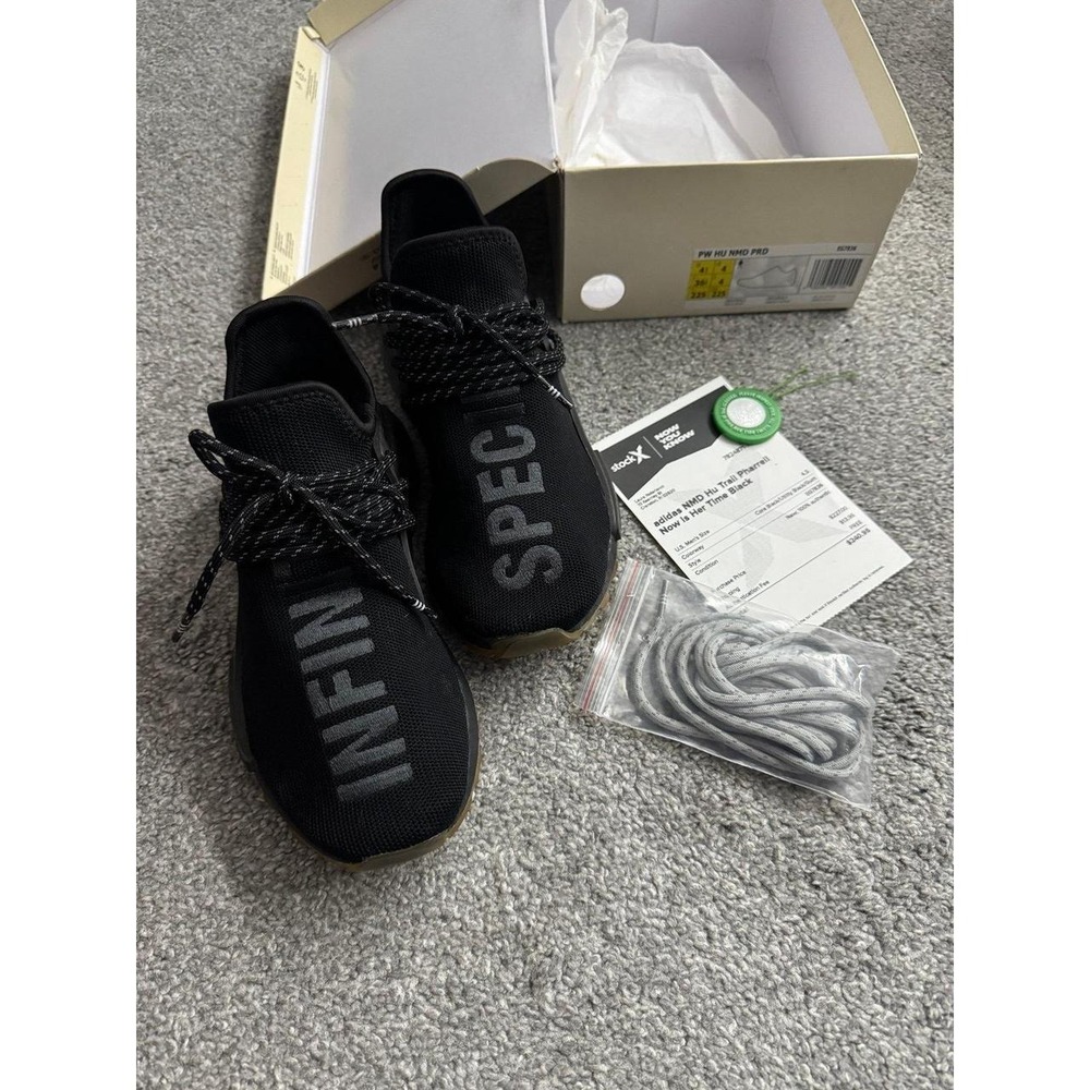 Adidas Pharrell Williams NMD Hu Trail Now Is Her Time Black EG7836 Womens 6